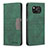 Leather Case Stands Flip Cover Holder B02F for Xiaomi Poco X3 NFC Green