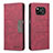 Leather Case Stands Flip Cover Holder B02F for Xiaomi Poco X3 Pro Red