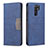 Leather Case Stands Flip Cover Holder B02F for Xiaomi Redmi 9