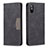 Leather Case Stands Flip Cover Holder B02F for Xiaomi Redmi 9i