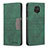 Leather Case Stands Flip Cover Holder B02F for Xiaomi Redmi Note 9 Pro Green