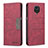 Leather Case Stands Flip Cover Holder B02F for Xiaomi Redmi Note 9S Red