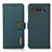 Leather Case Stands Flip Cover Holder B02H for Asus ROG Phone 5s Pro Green