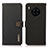 Leather Case Stands Flip Cover Holder B02H for Huawei Nova 8i Black