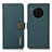 Leather Case Stands Flip Cover Holder B02H for Huawei Nova 8i Green