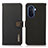 Leather Case Stands Flip Cover Holder B02H for Huawei Nova Y70 Black