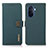 Leather Case Stands Flip Cover Holder B02H for Huawei Nova Y70 Green