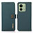 Leather Case Stands Flip Cover Holder B02H for Motorola Moto Edge (2023) 5G Green