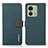 Leather Case Stands Flip Cover Holder B02H for Motorola Moto Edge 40 5G Green