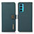 Leather Case Stands Flip Cover Holder B02H for Motorola Moto Edge Lite 5G Green