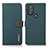 Leather Case Stands Flip Cover Holder B02H for Motorola Moto G Play Gen 2 Green