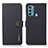 Leather Case Stands Flip Cover Holder B02H for Motorola Moto G60 Blue