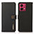 Leather Case Stands Flip Cover Holder B02H for Motorola Moto G84 5G Black