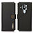 Leather Case Stands Flip Cover Holder B02H for Nokia 7.3 Black