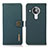 Leather Case Stands Flip Cover Holder B02H for Nokia 7.3 Green