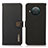 Leather Case Stands Flip Cover Holder B02H for Nokia X10 Black