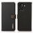 Leather Case Stands Flip Cover Holder B02H for OnePlus 10R 5G Black