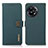 Leather Case Stands Flip Cover Holder B02H for OnePlus 11R 5G Green