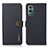 Leather Case Stands Flip Cover Holder B02H for OnePlus 9 Pro 5G Blue