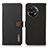 Leather Case Stands Flip Cover Holder B02H for OnePlus Ace 2 Pro 5G Black