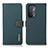 Leather Case Stands Flip Cover Holder B02H for OnePlus Nord N200 5G Green