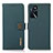 Leather Case Stands Flip Cover Holder B02H for Oppo A16