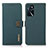 Leather Case Stands Flip Cover Holder B02H for Oppo A16s