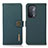 Leather Case Stands Flip Cover Holder B02H for Oppo A54 5G Green