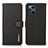 Leather Case Stands Flip Cover Holder B02H for Oppo Find X3 Pro 5G Black