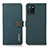 Leather Case Stands Flip Cover Holder B02H for Realme V11s 5G Green