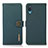 Leather Case Stands Flip Cover Holder B02H for Samsung Galaxy A02 Green