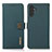 Leather Case Stands Flip Cover Holder B02H for Samsung Galaxy A04s Green