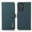 Leather Case Stands Flip Cover Holder B02H for Samsung Galaxy A15 4G Green