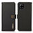 Leather Case Stands Flip Cover Holder B02H for Samsung Galaxy A42 5G Black