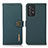 Leather Case Stands Flip Cover Holder B02H for Samsung Galaxy A72 4G Green