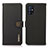 Leather Case Stands Flip Cover Holder B02H for Samsung Galaxy M51 Black