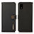 Leather Case Stands Flip Cover Holder B02H for Sharp Aquos wish2 Black