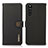 Leather Case Stands Flip Cover Holder B02H for Sony Xperia 10 III SO-52B Black