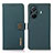 Leather Case Stands Flip Cover Holder B02H for Vivo iQOO Z6 Pro 5G Green