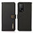 Leather Case Stands Flip Cover Holder B02H for Xiaomi Mi 10T 5G Black