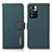 Leather Case Stands Flip Cover Holder B02H for Xiaomi Mi 11i 5G (2022) Green