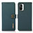 Leather Case Stands Flip Cover Holder B02H for Xiaomi Mi 11i 5G Green