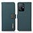 Leather Case Stands Flip Cover Holder B02H for Xiaomi Mi 11T Pro 5G Green