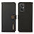 Leather Case Stands Flip Cover Holder B02H for Xiaomi Redmi 11 Prime 4G Black