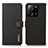 Leather Case Stands Flip Cover Holder B02H for Xiaomi Redmi K60 Ultra 5G Black