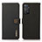 Leather Case Stands Flip Cover Holder B02H for Xiaomi Redmi Note 11 Pro 5G Black