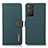 Leather Case Stands Flip Cover Holder B02H for Xiaomi Redmi Note 11 Pro 5G Green