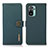 Leather Case Stands Flip Cover Holder B02H for Xiaomi Redmi Note 11 SE India 4G Green