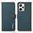 Leather Case Stands Flip Cover Holder B02H for Xiaomi Redmi Note 12 Explorer Green