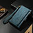 Leather Case Stands Flip Cover Holder B02S for Nokia XR20 Blue